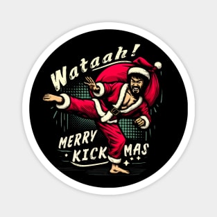 Kung Fu Santa Magnet